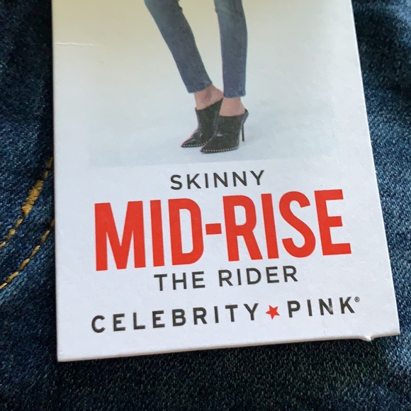 NWT Celebrity Pink The Rider Skinny Mid-Rise Jeans - Picture 5 of 9